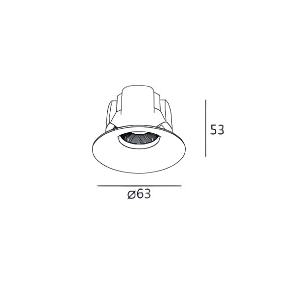ARC-S 55 | LED弧形防眩崁燈 7W 全光譜崁燈 Φ5.5公分-TJ2 Lighting：圖片 3
