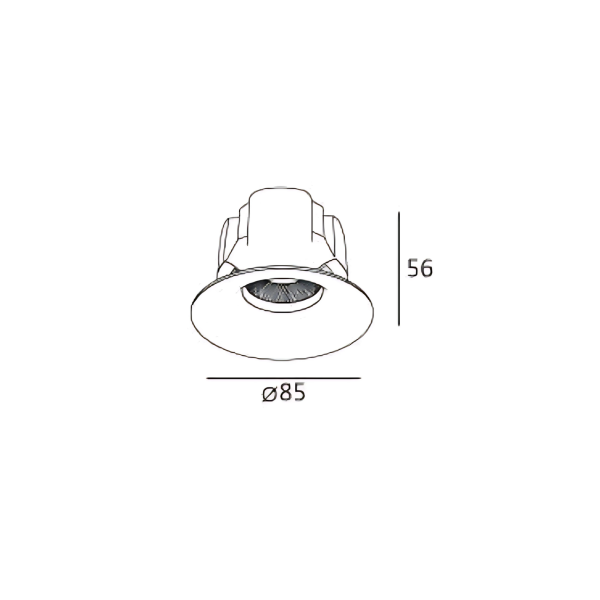 ARC-L 75 | LED弧形防眩崁燈 12W 全光譜崁燈 Φ7.5公分-TJ2 Lighting：圖片 3