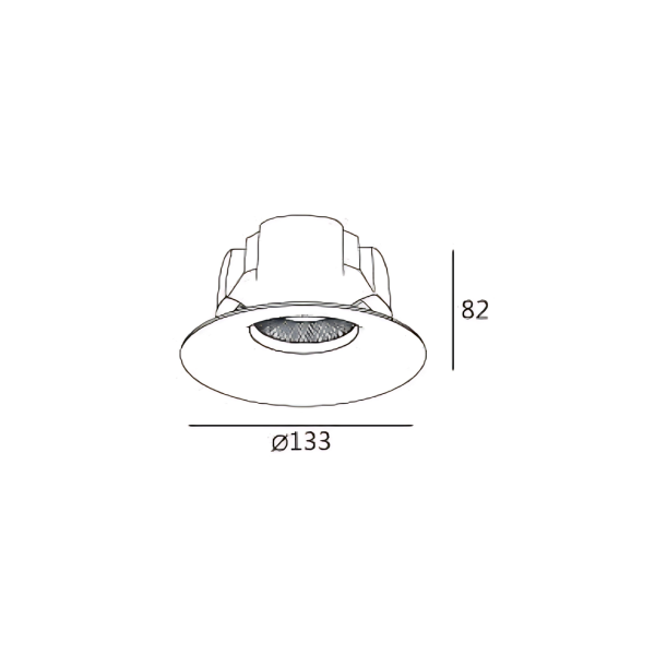 ARC-XXL 110 | LED弧形防眩崁燈 18W 全光譜崁燈 Φ11公分-TJ2 Lighting：圖片 3
