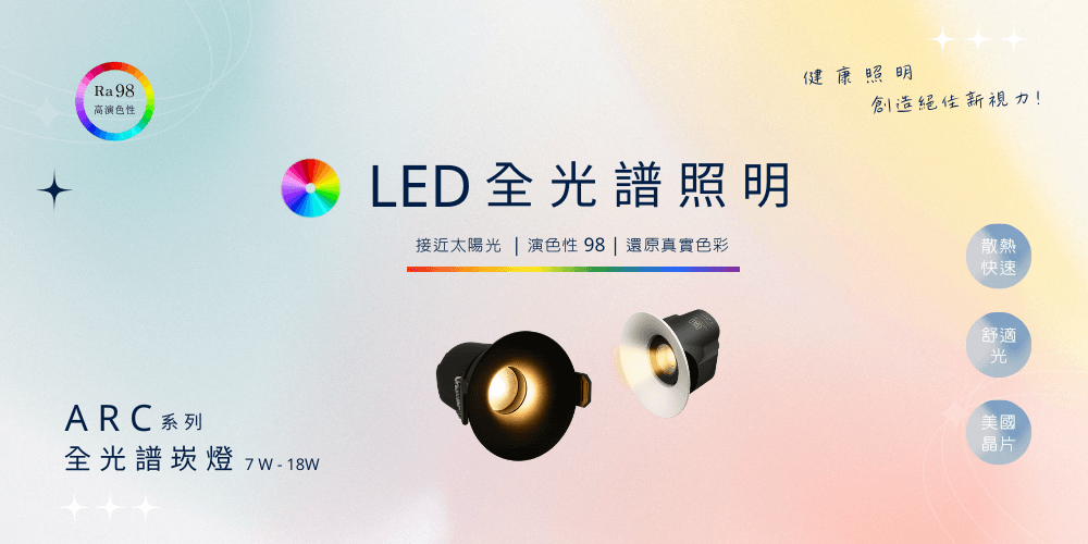 ARC系列全光譜崁燈-H&L東捷生活家居