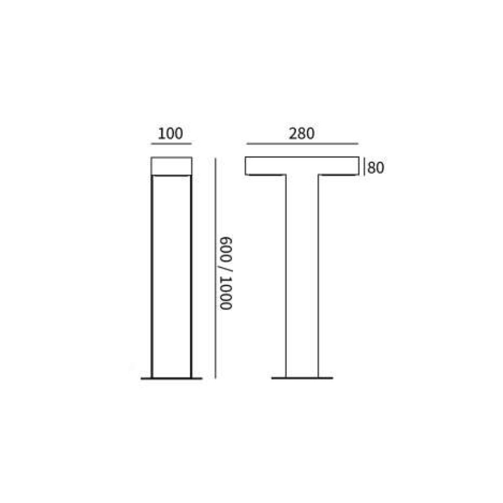 Mr. 7-2 | 戶外柱燈/庭園燈 24W IP65:圖片 4